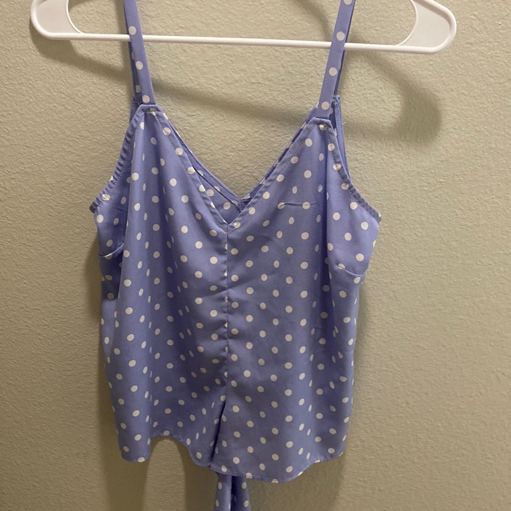 Polka dot tank top